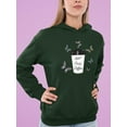 thumbnail image 2 of But First Coffee Butterflies Hoodie Women -Image by Shutterstock, Female Medium, 2 of 4
