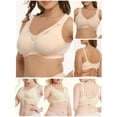thumbnail image 4 of Homgeek Women Plus Size Bra Full Coverage Wirefree Comfort Bralettes, 4 of 7