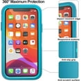 thumbnail image 2 of Entronix Heavy Duty Case Designed for iPhone 11 Shockproof Triple Layer Rugged Case, Teal, 2 of 6
