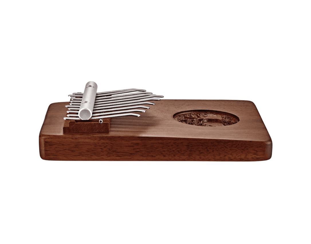 Meinl Sonic Energy Solid Kalimba, 10 Notes, Black Walnut, Tree of Life