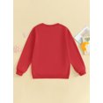 thumbnail image 4 of Rdhnmea Mommy and Me Valentines Outfits Letter Sweatshirt Long Sleeve Pullover, 4 of 9