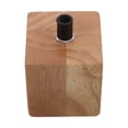 thumbnail image 3 of Retro Vintage Wooden Lamp Socket Holder with E27 Socket for Home Use, 3 of 5