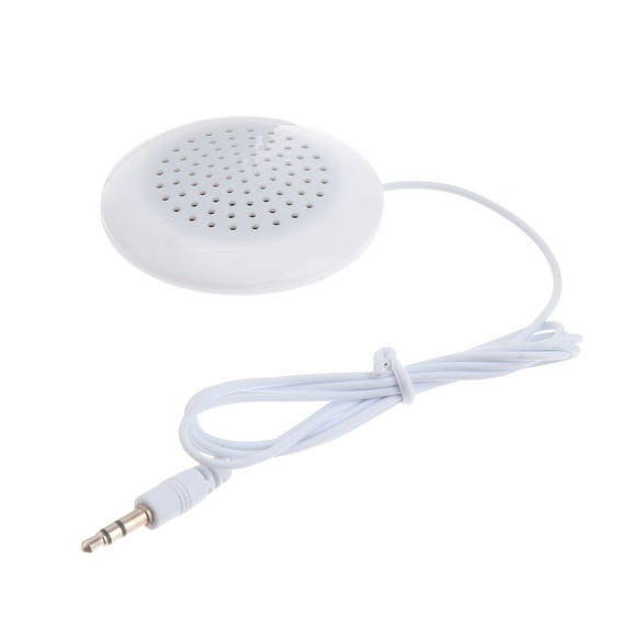 BRIGHTFUFU Altavoz portátil de 3,5 mm para cama, ideal para música (blanco)