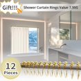 thumbnail image 6 of YNL Shower Curtain Rod, Adjustable Tension Rod, 34-96 inches, Rust-Resistant, No Drill Shower Rod for Bathroom & Closet & Door, Stainless Steel, Brushed Gold, 6 of 7