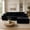 Black01, variant on LLappuil 108" Sectional Sofa, Modular Sectional Couch with Left Chaise, Deep Seat Corduroy Cloud Sofa for Living Room Black