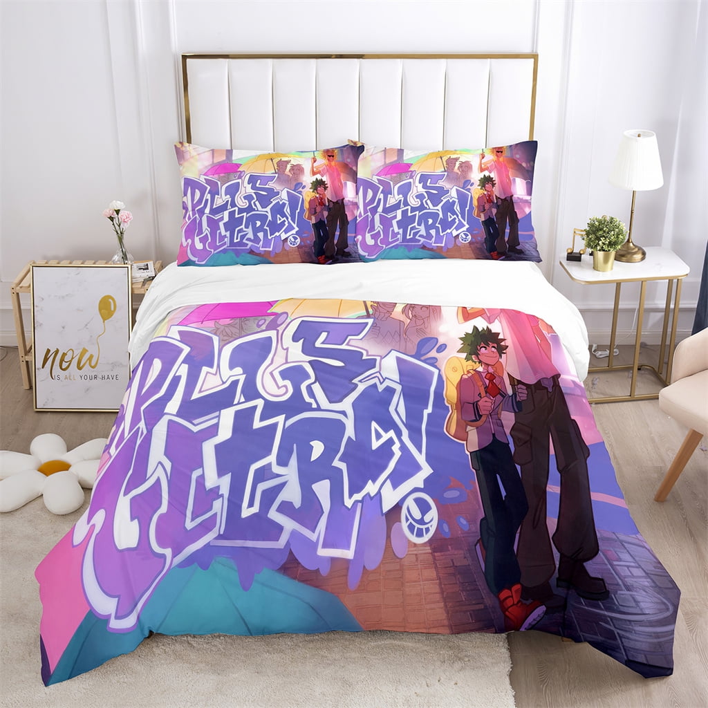 Novelty My Hero Academia Bedding Bed Set Twin Full Queen King Size 1 Duvet Cover 2 Pillowcases