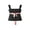 Black Pink, variant on Douhoow Women Crop Top Sleeveless Patchwork Low-Cut Camisole Backless Bow Mini Vest