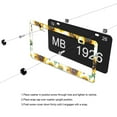 thumbnail image 4 of Sunflowers with Butterflies and Bees License Plate Frames for Women Men Car Plate Holder Cover Metal Tag Aluminum Car Accessories Front Rear Plate Decor, 4 of 6