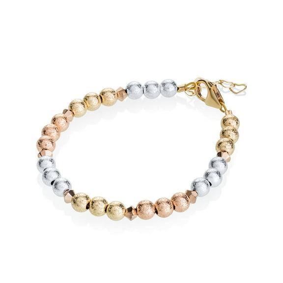 Stunning Three Color glitter bead newborn/toddler/infant/child bracelet (B1816)