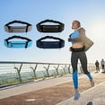 thumbnail image 2 of Double Pocket Running Belt Waist Bag Money Belt Bag Waterproofs Sports Fanny Pack Travel Workout Belt Sport Waist Bag, 2 of 11