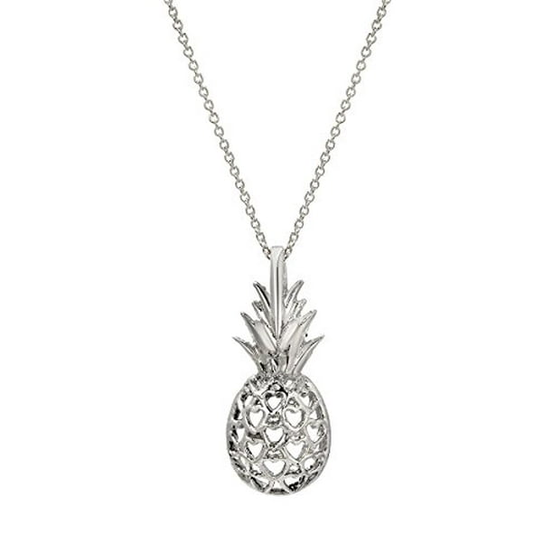 Pineapple store necklace silver