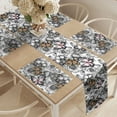 thumbnail image 2 of Ambesonne Butterfly Table Runner & Placemats, Summer Season Animal, Placemat 4 pcs + Runner 16"x72", Pale Pink Orange Black, 2 of 2