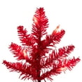 thumbnail image 2 of Vickerman 3' Red Fir Artificial Christmas Tree, Red Dura-lit LED Lights, 2 of 4