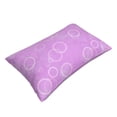 thumbnail image 3 of YFYANG Super Soft Rectangular Plush Cushion Cover (Without Pillow Insert), Dreamy Purple Bubble Comfort and Non-Pilling Hidden Zip Bedroom Sofa Pillowcases, 14"x20", 3 of 9