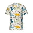 thumbnail image 3 of Rocae Childish Dinosaur for Men's Moisture-Wicking Crew Tee - T-Shirt for Sports, Outdoor Activities, and Casual WearLarge, 3 of 9