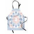 thumbnail image 1 of Greek Key Apron Pastel Pink White and Blue Round Floral Grecian Fret Hellenic Ornament, Unisex Kitchen Bib Apron with Adjustable Neck for Cooking Baking Gardening, Baby Blue Blush White, by Ambesonne, 1 of 3