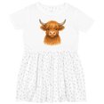 thumbnail image 3 of Inktastic Highland Cow Cute Girls Toddler Dress, 3 of 5