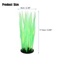 thumbnail image 2 of Soft Silicone Glowing Aquatic Artificial Seaweed Aquarium Kelp for Fish Tank Decoration Green, 2 of 7