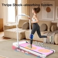 thumbnail image 5 of Dolonm 2 in 1 Treadmill for Home, Under Desk Walk Treadmil with Adjustable Incline and Speed, Foldable Handle, Remote Control, LED Display, Pink, 5 of 10