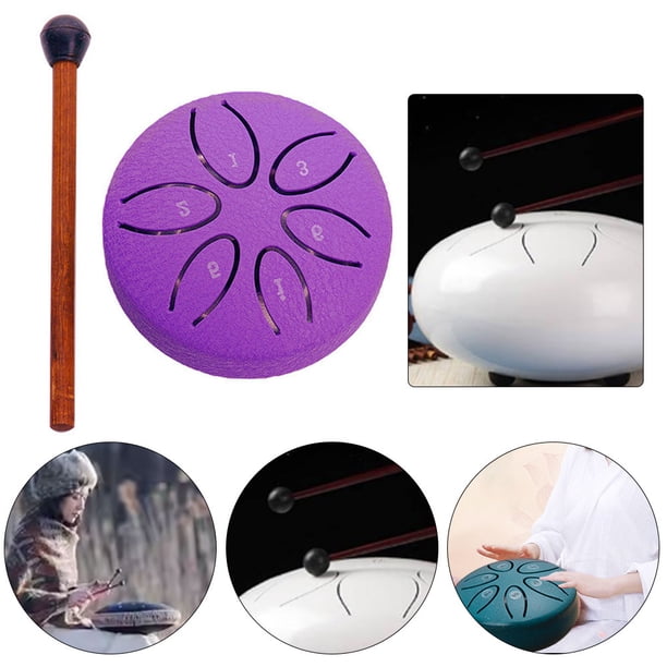 Mini Tambor Etéreo Tambor Lengua Acero 3 Pulgadas Y 6 Tonos Tambor Hueco Wangyou Instrumento Percusión Tambor Instrumento Portátil para Tambor Hueco Al Por Mayor (púrpura)