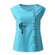 thumbnail image 4 of Mujer Verano Casual Sin mangas Botón Chaleco Cuello redondo Blusa suelta Active Top Mujer Fridja  gh2230, 4 of 4