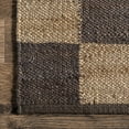 thumbnail image 6 of nuLOOM Christana Traditional Checkered Jute Area Rug, 7' 6" x 9' 6", Dark Gray, 6 of 9