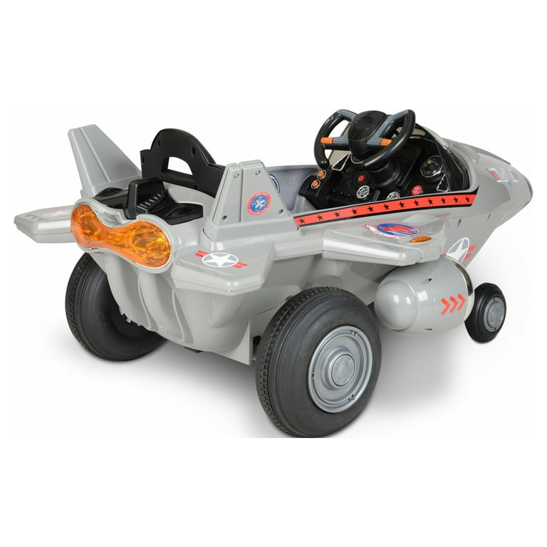 Hyper Toys 6 volt Top Gun Jet Battery Powered Ride On for Boys and