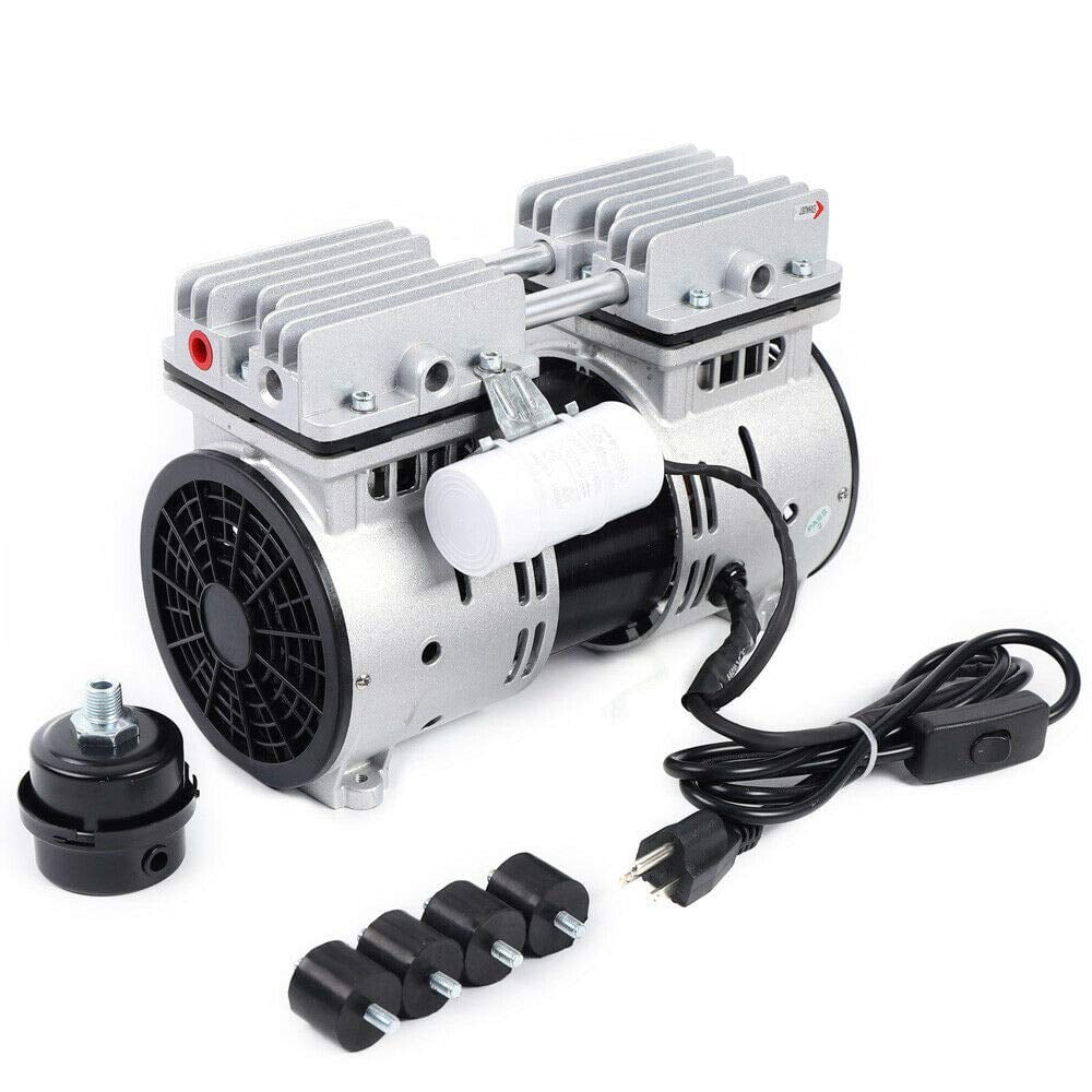 Fichiouy Oilless Diaphragm Vacuum Pump Industrial Small Oil Free Vacuum