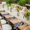 thumbnail image 3 of Baroque Black Cloth Napkins, Vintage Damask Classic Floral Washable and Reusable Dinner Napkins Set of 8, Table Napkin for Kitchen Party Birthday Wedding Hotel Housewarming 20"x20", 3 of 8