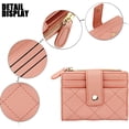 thumbnail image 5 of BEMS-1pcs Cartera pequeña y compacta para mujer, cartera de piel sintética, 8 tarjeteros, 5 of 5