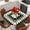 Green, variant on Pink Aztec Round Tablecloth, Fitted Table Cover with Elastic for 45"-54" Round Tables, Black White Southwest Retro Geometric Ethnic Table Cloth Outdoor Indoor Dinning Party Waterproof Tablecloths