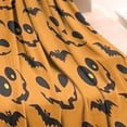 thumbnail image 3 of Pumpkin Bat Halloween Pattern Blanket,Comfortable Soft Lamb Wool Throw Blanket,All Season,Warm Lightweight Blankets for Sofa Bed Couch Living Room Chair,30"x40", 3 of 4