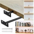 thumbnail image 4 of 4pcs Floating Shelf Bracket, Metal Invisible Shelf Bracket, Heavy Duty Hidden Shelf Bracket,10mm8700521959413, 4 of 4