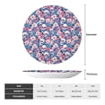 thumbnail image 2 of Gaeub white flower Skull blue Print Ceramic Plate,Dinner Plates,Bone China Decorative Plates with Display Stand,Art Ceramic Ornaments for Wall Hanging Decoration-7in, 2 of 6