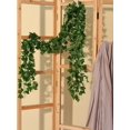 thumbnail image 2 of 12pcs/set Plastic Artificial Leaf Vine, Simulation Plant Green Vine For Party, 2 of 5