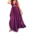 thumbnail image 2 of Fankiway Mode Femmes Robe Débardeur Sans Manches Col en V Été Confortable Couleur Décontractée Robes d'Été pour Femmes Liquidation Robes pour Femmes Grande Taille Liquidation, 2 of 8