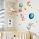 thumbnail image 1 of RKSTN peel and stick wallpaper Flying Animals Wall Decals Cute Lovely Bunny Wall Stickers Removable Peel And Stick Multicoloured Vinyl Home Decor For Kids, 1 of 6
