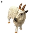 thumbnail image 2 of SPRING PARK Animal Model Lovely Shape Collectible PVC Simulation Goat Model Figure, Children's Cognitive Toy Little Goat Goat Cub Model Figure Solid Static Micro Ornament, 2 of 7