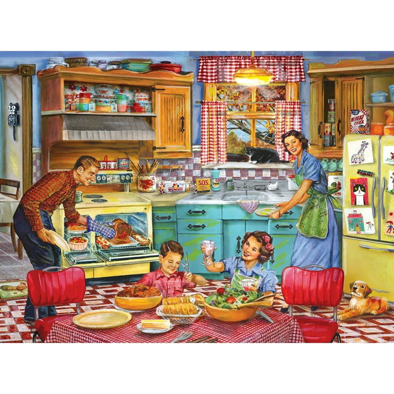 Cra-Z-Art Back to the Past 750-Piece Family Dinner Adult Jigsaw
