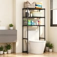 thumbnail image 6 of CaiTeLin 52.7 Inch Storage Rack Above Toilet, Multi Layer Bathroom Storage Rack Organizer, Space Saver Shelf for Toiletries, Daily Necessities, Towel, Home, Apartment, Dorm, Daily Use, 6 of 6
