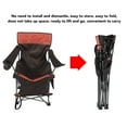 thumbnail image 4 of Outdoor Lounge Beach Chair, Multipurpose Portable Prevent Slip Thickened Patio Lounge Chair Soft Folding  for Camping, 4 of 7