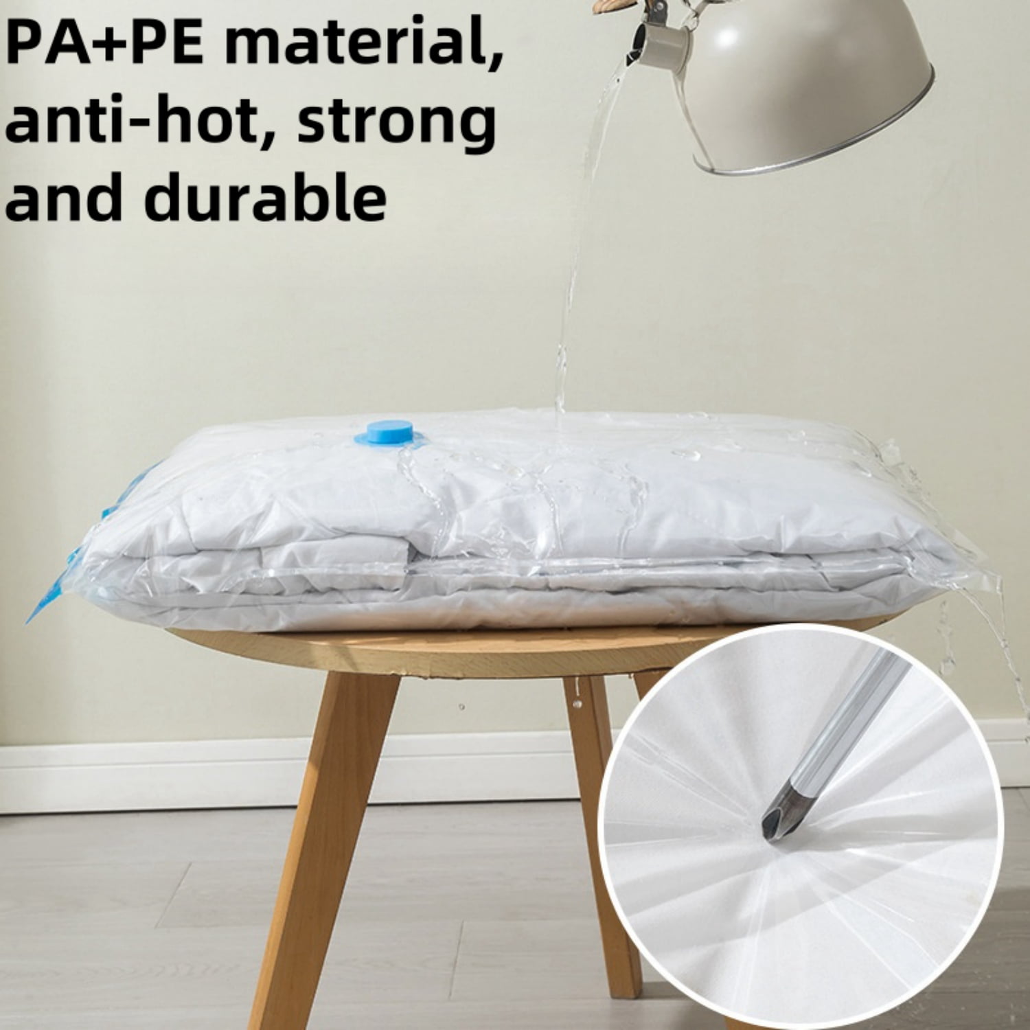 16 Pack Vacuum Storage Bags, Space Saver Bags (4Jumbo/4Large/4Medium/4Small) Compression Storage Bags for Comforters and Blankets, Vacuum Sealer Bags for Clothes Storage, Hand Pump Included