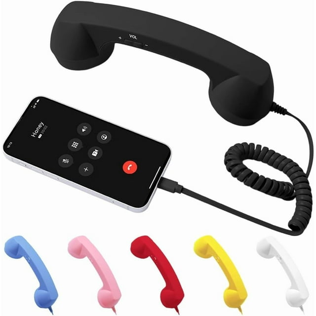 Combiné Téléphonique Rétro, Nouveau Combiné Téléphonique Filaire Vintage 2026 pour Récepteur de Téléphone Fixe pour Vidéoconférences, Appels, Réunions