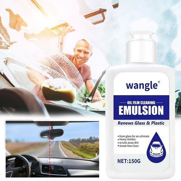 Aodebiao Car Front Windshield Oil Film Remover Paste Glass Cleaner Rainproof Agent Coating Remove Stubborn Stains Clear Vision Driving Safety Car Care