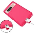 thumbnail image 5 of Petocase for Google Pixel 8 Case Shockproof Dust/Drop Proof 3-Layer Full Body Protection [Without Screen Protector] Rugged Heavy Duty Durable Phone Cover,Pink, 5 of 7