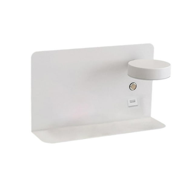 Lámpara de pared minimalista para mesita de noche, lámpara de noche, accesorio de iluminación, decoración del hogar, dormitorio blanco grande a la derecha