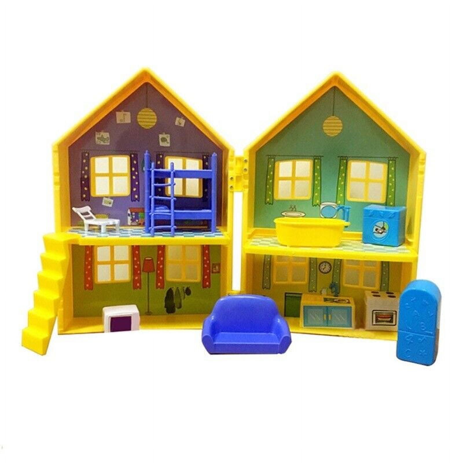 Peppa Pig's Deluxe House Playset Double Sided House + furniture + Boat  Figures