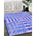 thumbnail image 2 of Ahgly Company Indoor Round Patterned Blue Angel Blue Area Rugs, 8' Round, 2 of 6