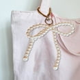 thumbnail image 5 of Pearl Bowknot Heart Keychain Cute Decorations Keyring Ornament Backpack Handbag Charm Pendant for Girls Women, 5 of 9