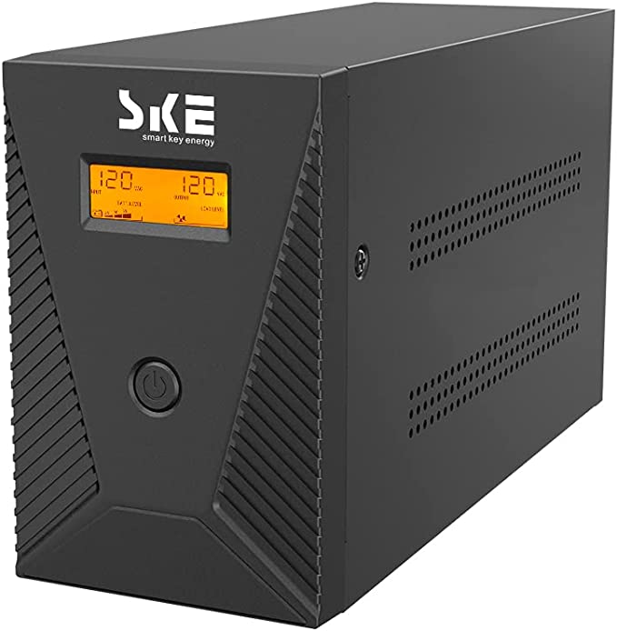 SKE 1500VA UPS Battery Backup & Surge Protector, 900W intelligent LCD